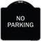 Signmission Designer Series No Parking 2, Black & Silver Heavy-Gauge Aluminum Sign, 18" x 18", BS-1818-23789 A-DES-BS-1818-23789 - alternate 1
